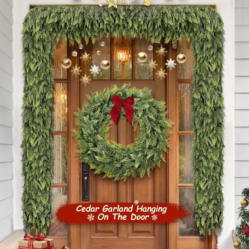 Premium 9ft Artificial Cedar Christmas Garland