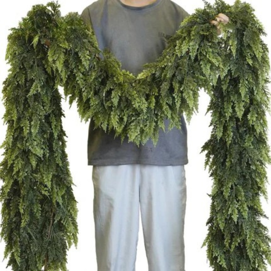 Premium 9ft Artificial Cedar Christmas Garland