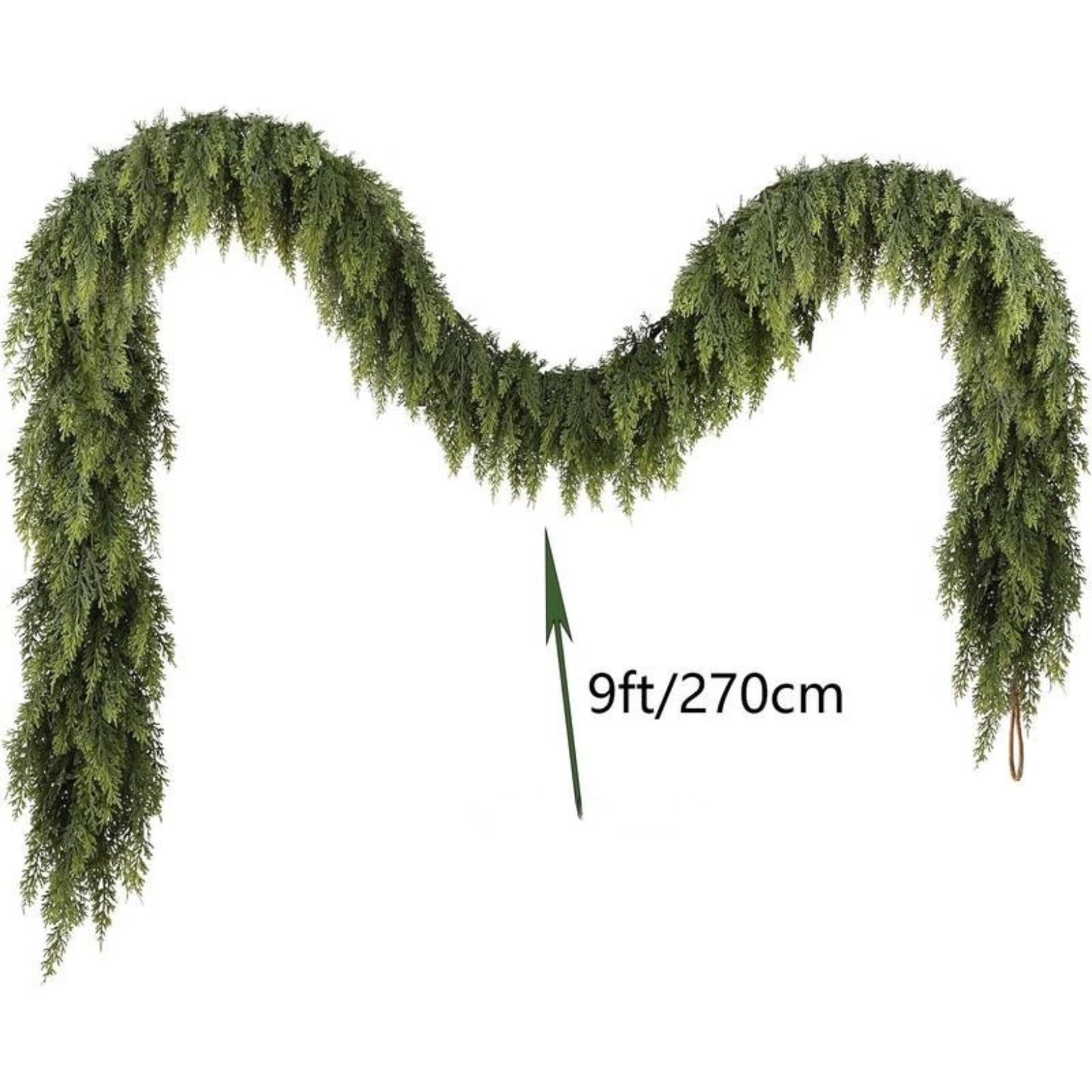Premium 9ft Artificial Cedar Christmas Garland